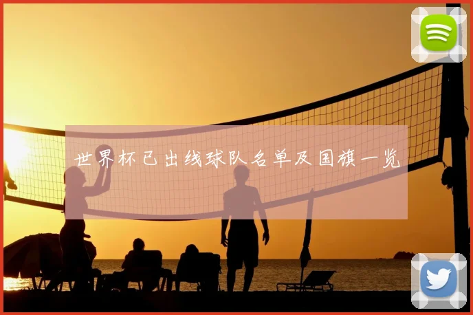 世界杯已出线球队名单及国旗一览
